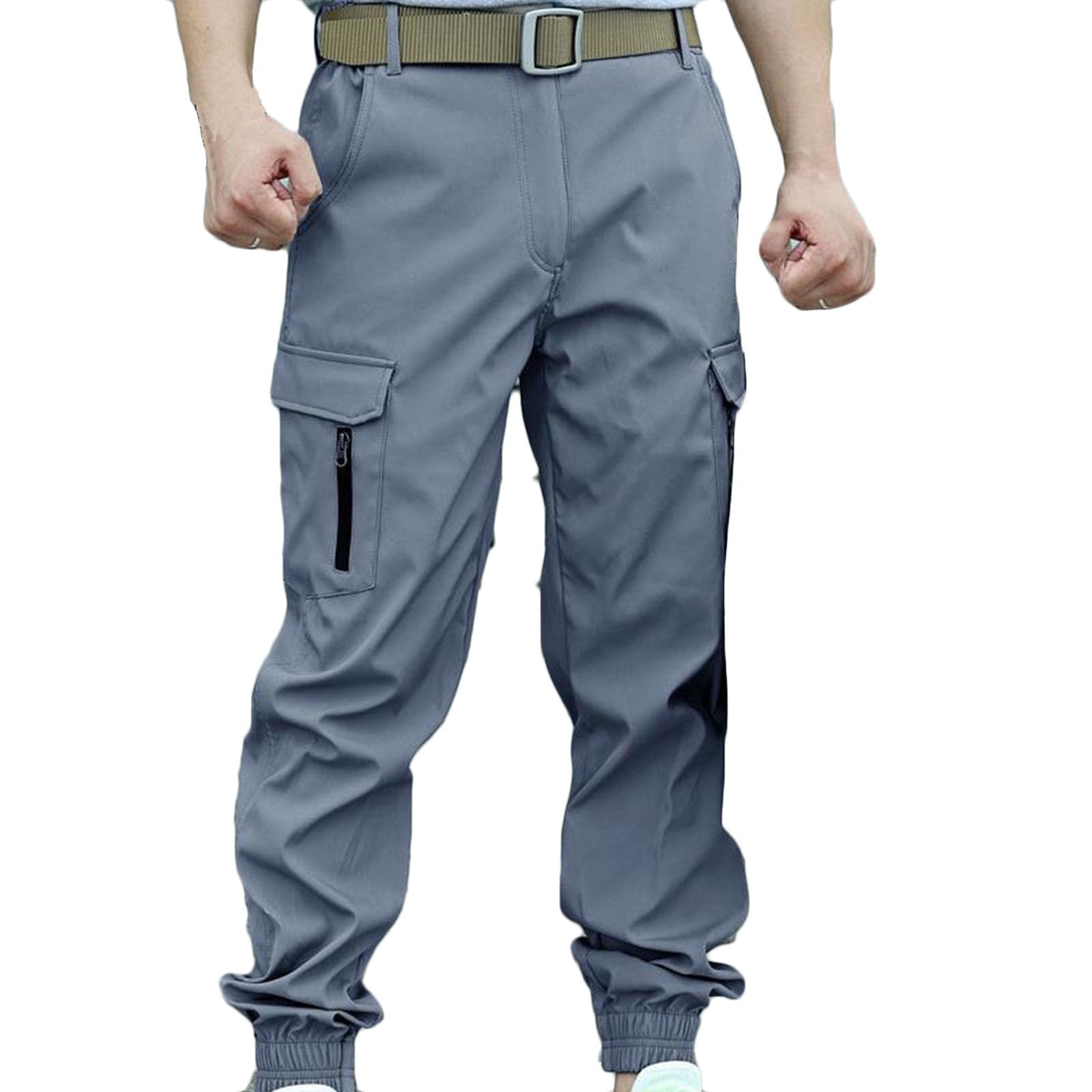 Wodceeke Men's Outdoor Military Cargo Pants - Lightweight Tactical Hiking Work Jogger Pants with Multiple Pockets for Camping, Hiking & Outdoor Adventures