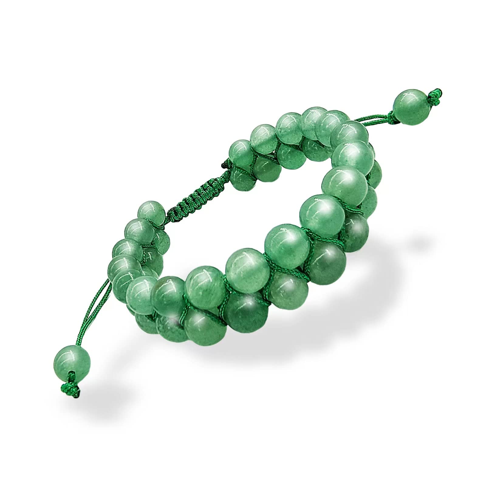 Handmade Green Jade Bracelet for Women & Men - Healing Crystal Jewelry for Luck, Prosperity & Happiness | Natural Jade Stone Bracelet for Meditation, Yoga & Spiritual Healing