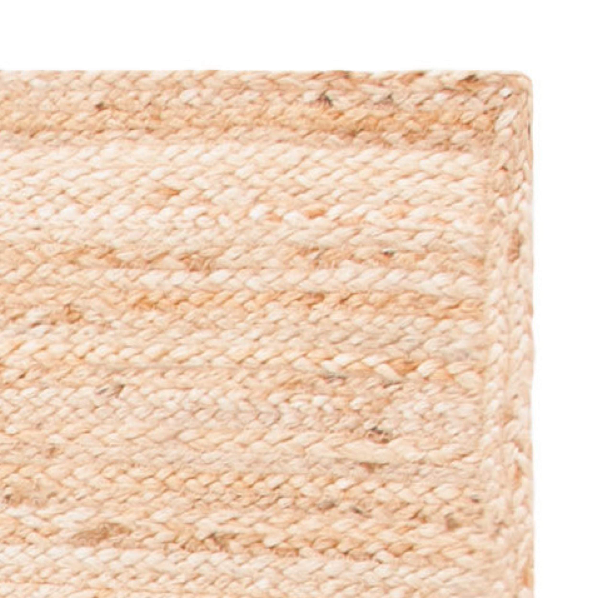 SAFAVIEH Handmade Boho Jute Area Rug 6' x 9' - Natural Fiber Farmhouse Rug for Living Room & Bedroom | Beige (NF374B) | High Traffic Durable | Perfect for Bohemian Decor & Cozy Home Style