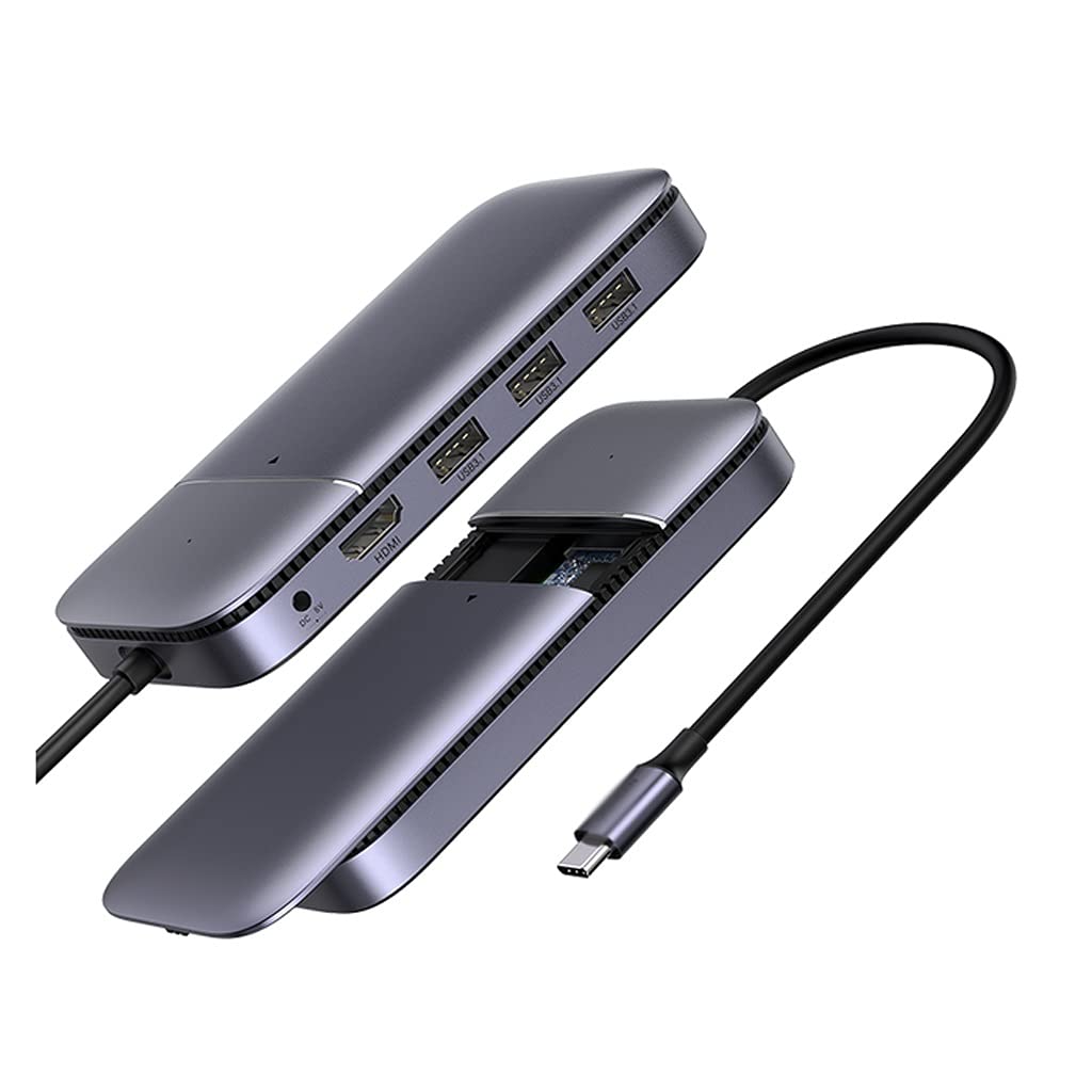 USB C Hub with HDMI 4K 60Hz & M.2 Slot - for Laptop & Office Use