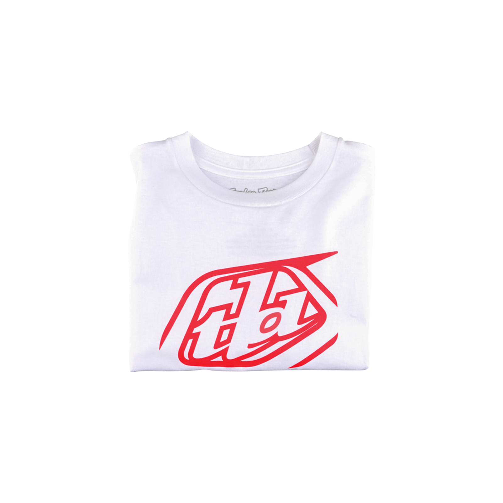 Youth Short Sleeve Cropped T-Shirt with Badge Design in White - Perfect for Casual Outfits and Summer Fashion
