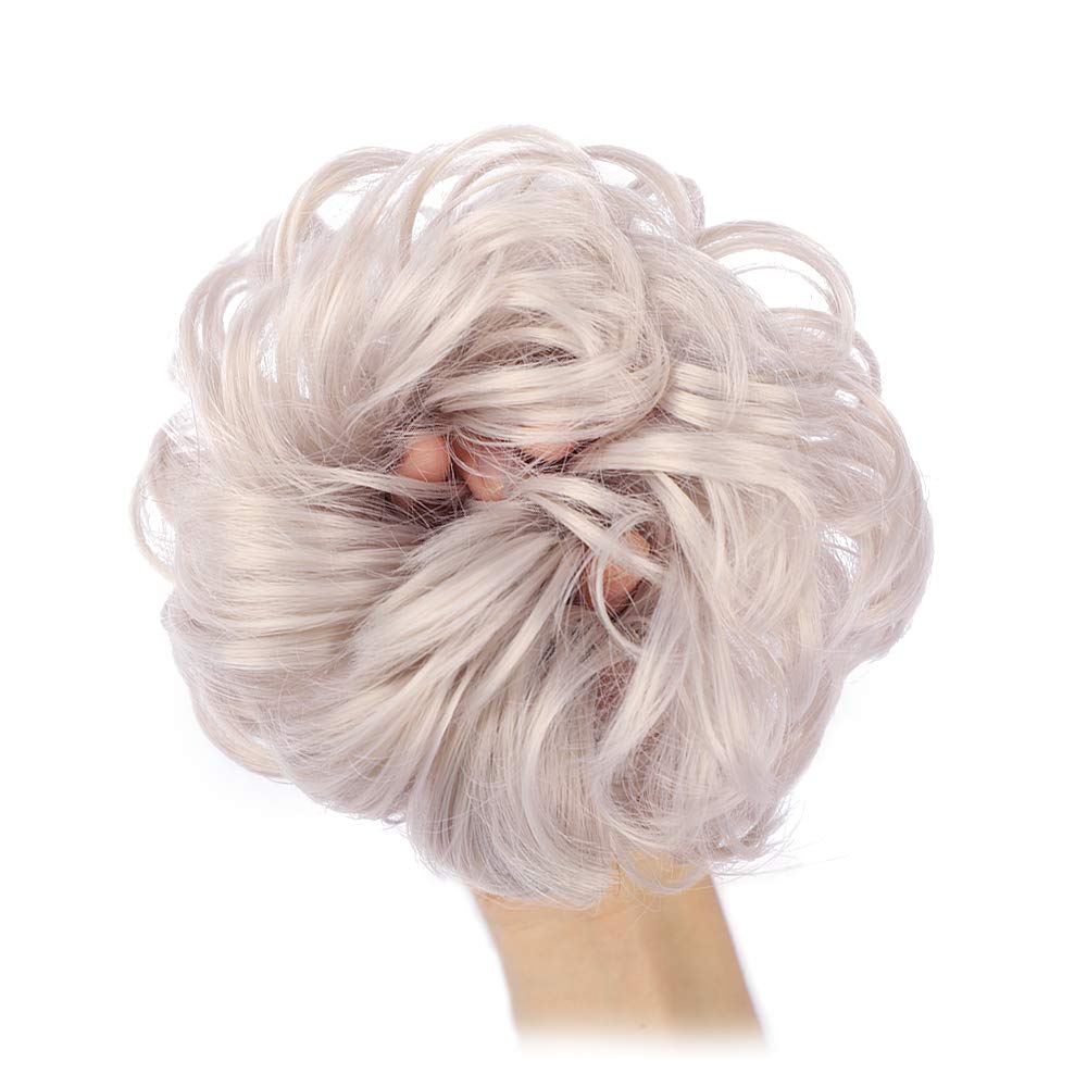 Curly Synthetic Messy Hair Bun Hair Scrunchies Extension - Perfect for Messy Bun Hairstyles, Ponytail Accessories & Everyday Hair Styling