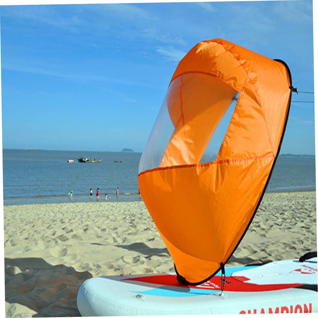 Foldable Kayak Wind Sail with Clear Window - Portable Downwind Sail Paddle for Inflatable Boats & Kayaks | Kayak Accessories for Downwind Paddling | Perfect for Fishing, Touring & Water Sports Adventures
