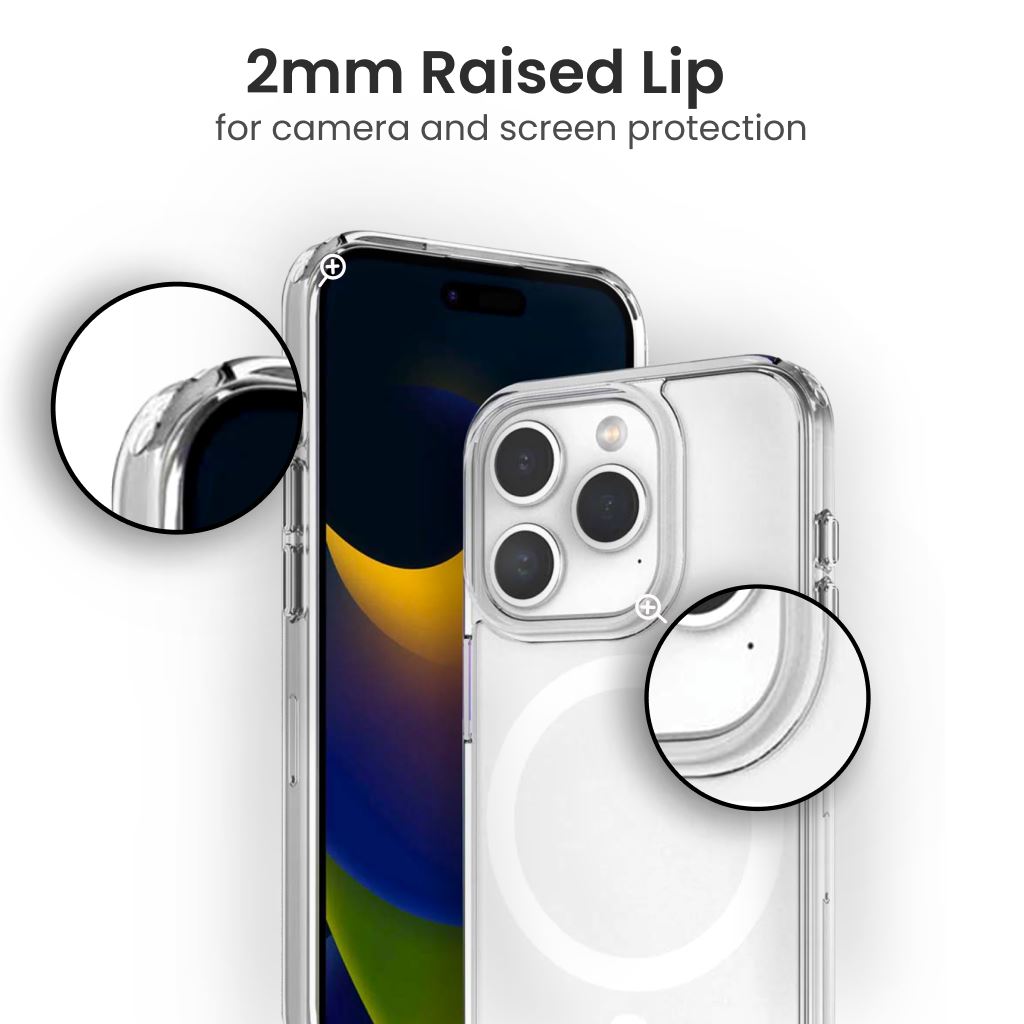 MagSafe iPhone 13 Pro Clear Case - Slim Protective Cover with Magnetic Alignment for iPhone 13 Pro - Perfect for Everyday Use, Work & Travel