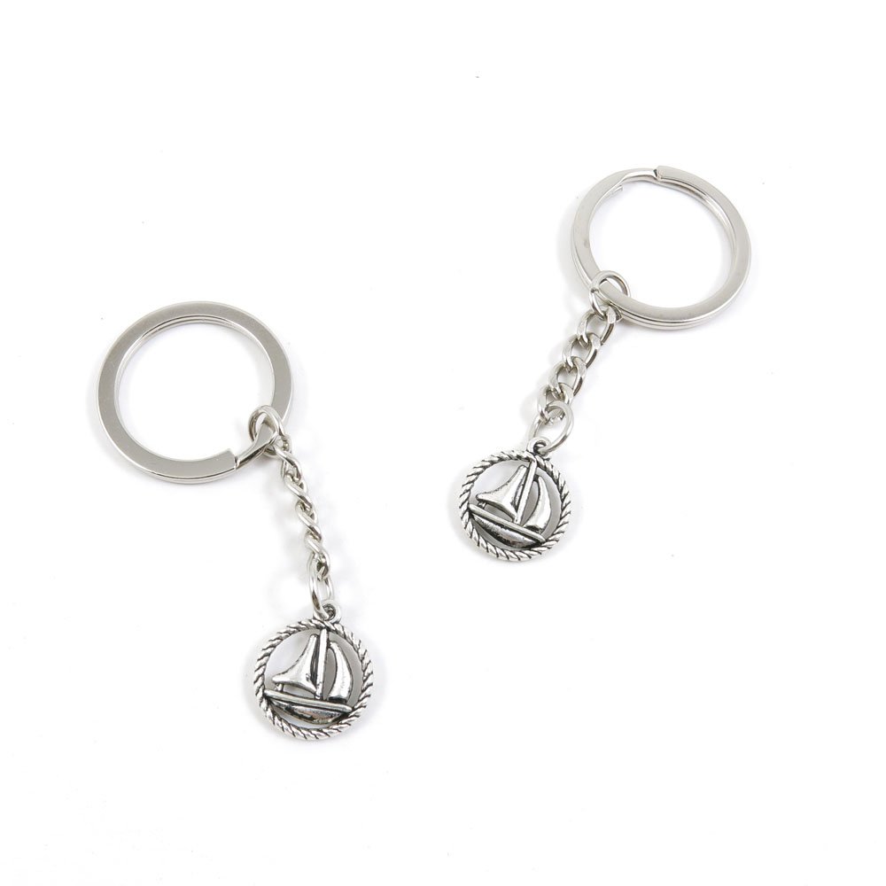 260 Pieces Sailboat Keychain Set - Bulk Nautical Themed Key Rings for Cars, Boats, and Home Keys - Perfect for Automotive Key Tags, Boat Enthusiasts, and Gift Giving