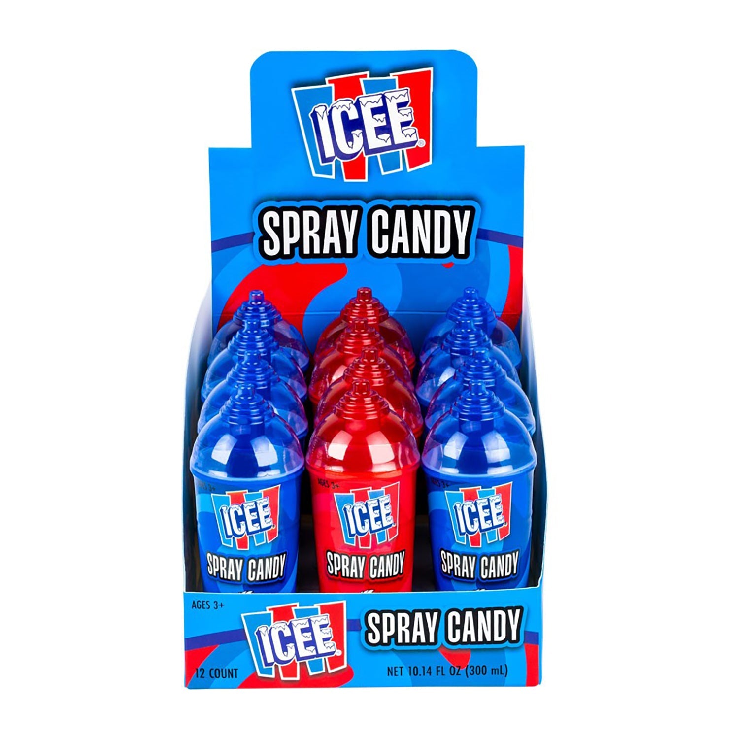 Icee Spray Candy - 12 Count Box | Fun & Tasty Treat for Kids Parties, Halloween & Summer Snacks