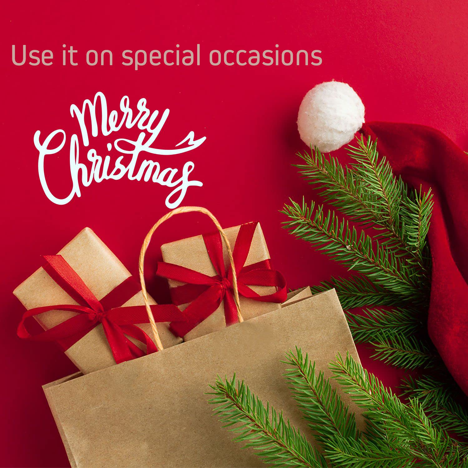 Eco-Friendly Kraft Paper Bags with Twisted Handles - 13x7x17 Inches Bulk Multi-Use Solid Print Gift Bags (25 Pack, Wine Red) - Perfect for Retail Packaging, Wedding Favors & Party Decorations