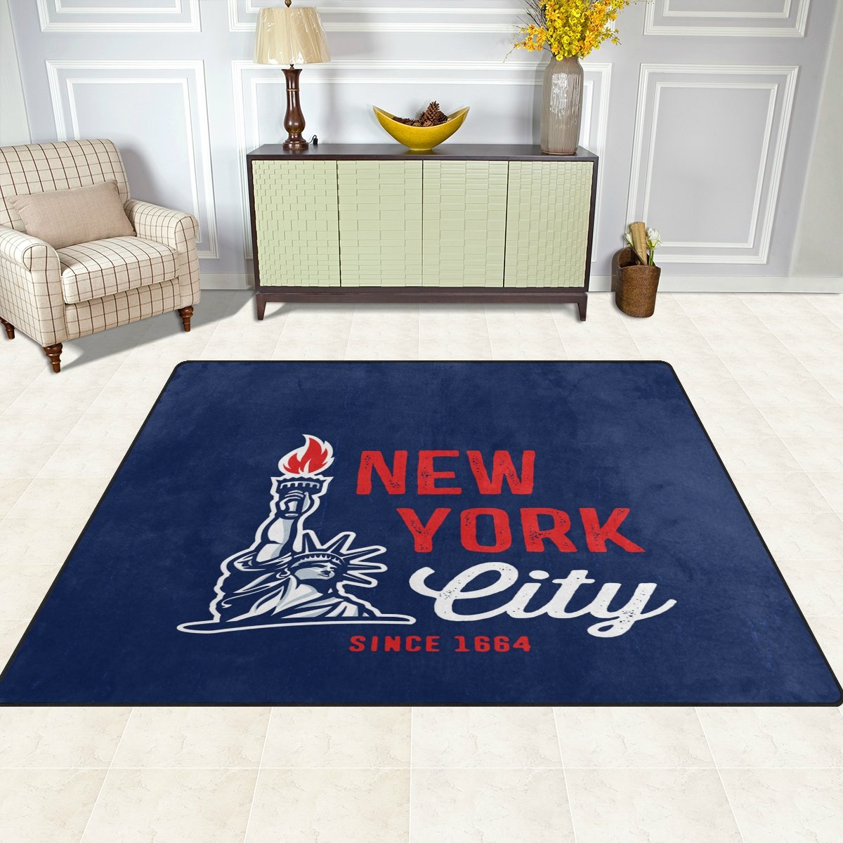 ALAZA New York City Statue of Liberty Area Rug - 5'3