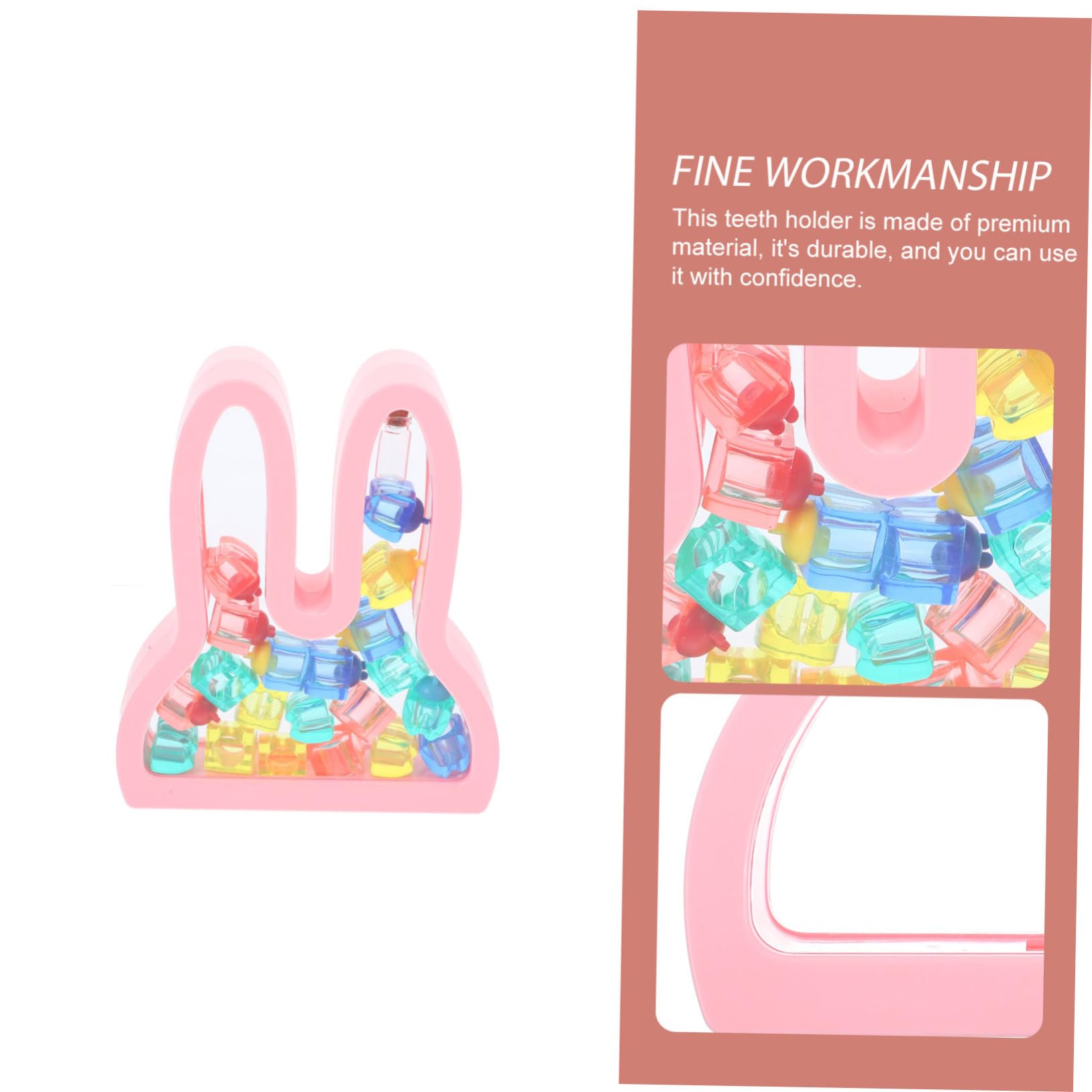GARVALON 1 Set Baby Hair Clip Holder - Deciduous Tooth & Lanugo Collection Keepsake Organizer - ABS Plastic Baby Hair Accessory Storage for Newborn First Haircut & Milestone Memories - Perfect for Nursery, Baby Shower Gifts & Memory Boxes