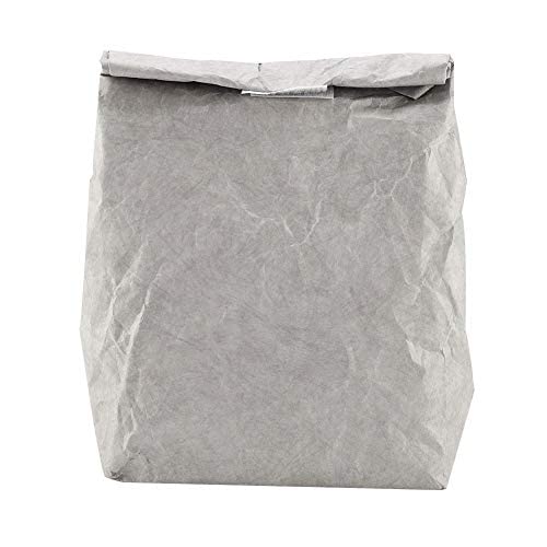Waterproof Insulated Lunch Box for Women & Men - Reusable Kraft Paper Lunch Bag for Office, School & Outdoor Picnic (Gray) | Eco-Friendly Food Storage Solution for Work, Hiking & Travel