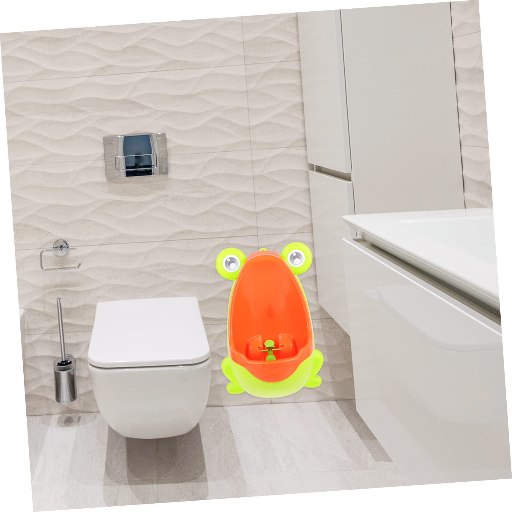 **Andreslad Boys & Girls Potty Training Urinal - Frog Design, Anti-Slip Base, Fun Rotating Windmill - Toddler Toilet for Easy Bathroom Training (Ideal for Home & Travel Use)**