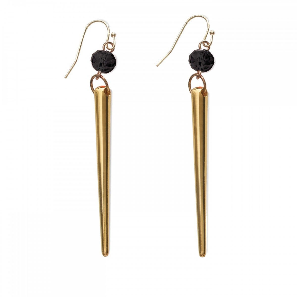 Rebel Waterford Trixie Gold Drop Earrings for Women - 14K Gold Plated Dangle Earrings - Elegant Party & Wedding Jewelry Gift