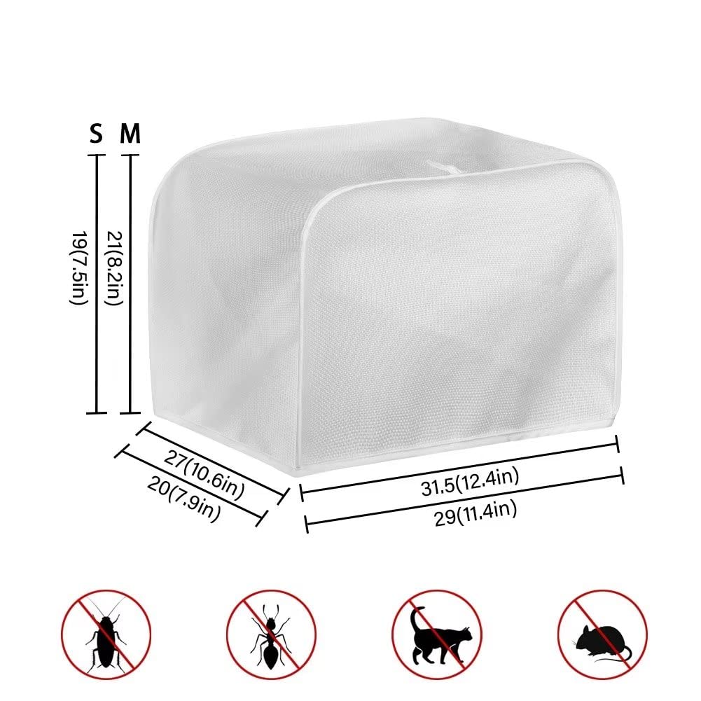 4-Slice Toaster Cover - Dustproof & Fingerprint Protection Kitchen Bakeware Protector - Fits 12.4