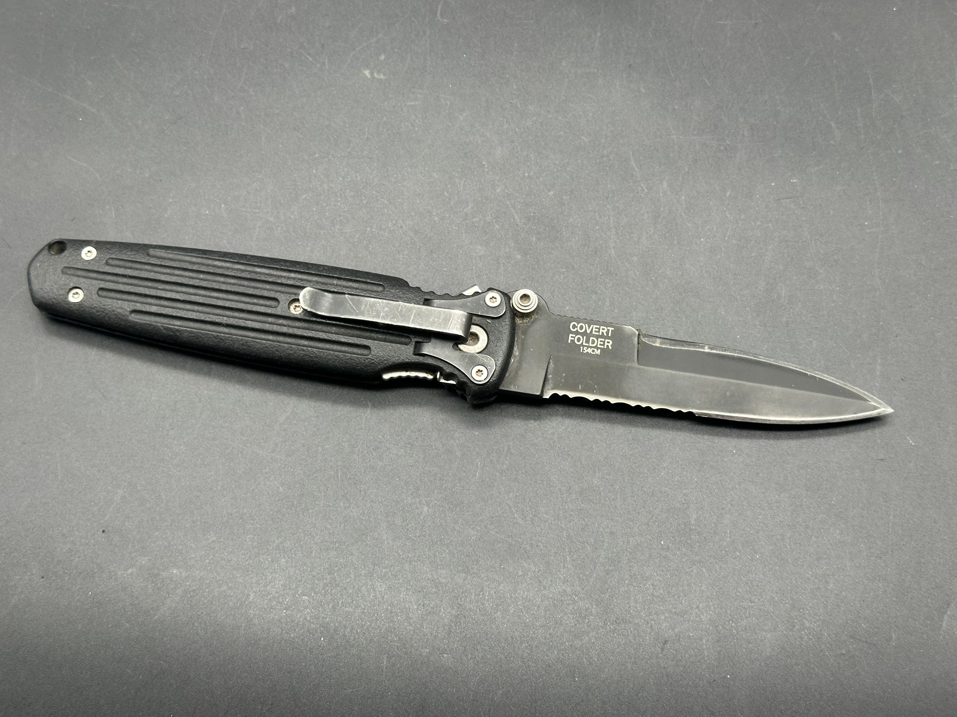 Gerber Covert Small Folding Knife with 154CM Stainless Steel Blade - Perfect for EDC, Camping, Hiking & Outdoor Survival