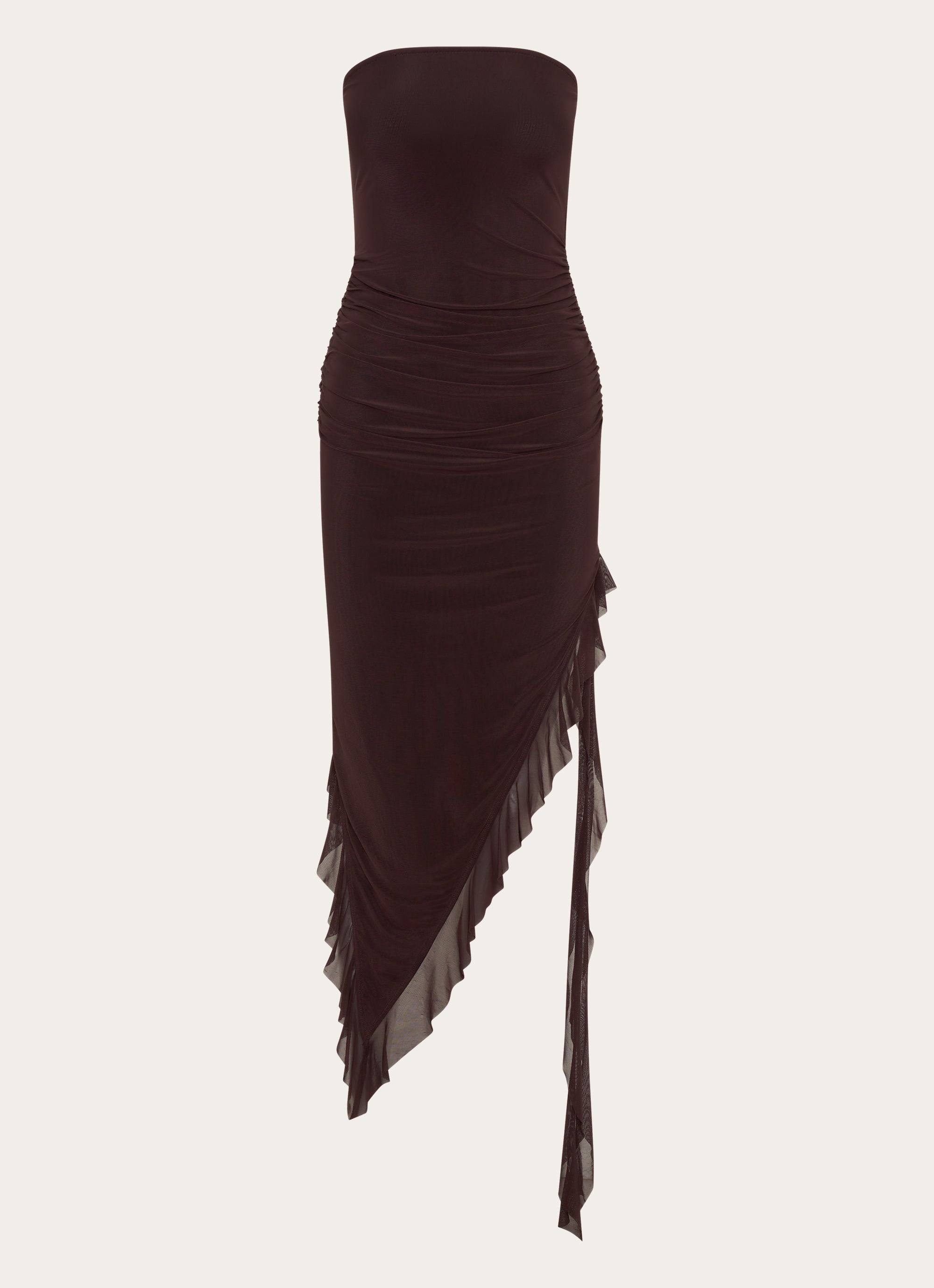 Aoife Women's Midi Dress in Brown - Elegant Casual & Party Wear for Women | Perfect for Office, Date Night and Special Occasions