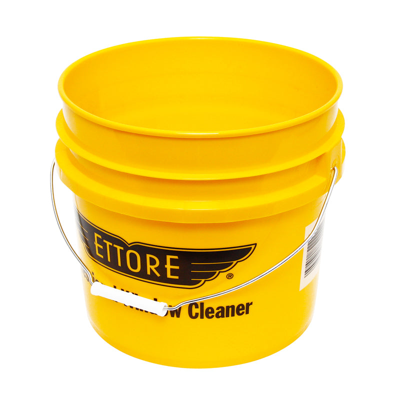 Ettore 3.5 Gallon Bucket - Heavy Duty Plastic Pail for Cleaning, Construction & DIY Projects | Multi-Purpose Utility Container for Home, Garden & Worksite Use