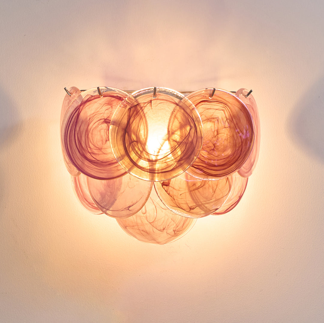 Lunaria Disc Wall Light - Modern LED Wall Sconce for Bedroom, Living Room & Hallway - Dimmable Round Fixture with Warm White Light - Perfect for Ambient Lighting and Home Decor