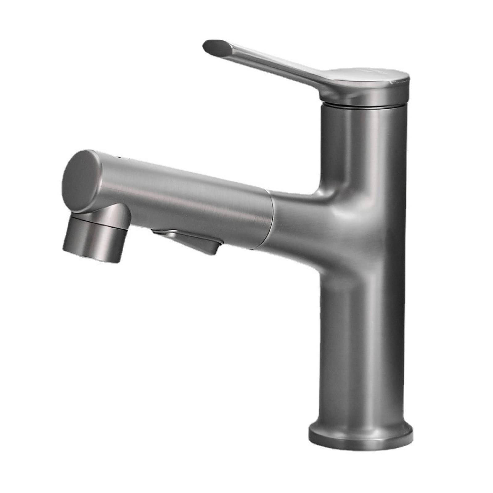 SHAUNI Retractable Bathroom Faucet - Single Handle Brass Mixer Tap with 3 Water Flow Modes, Hot & Cold Water, Multifunctional Sink Faucet - Perfect for Modern Bathrooms, Vanities, and Wash Basins
