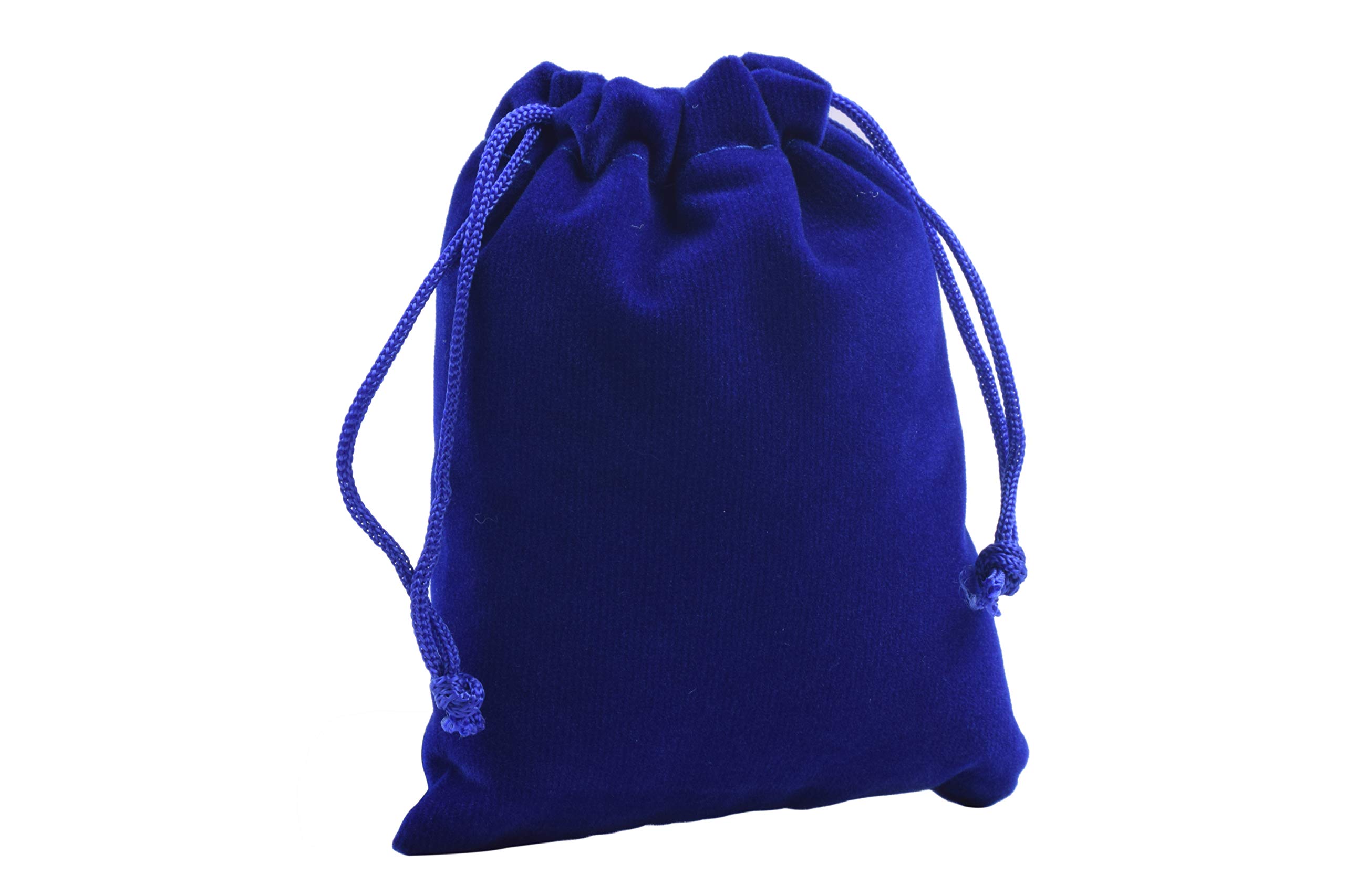 Royal Blue Velvet Drawstring Bags - 50pcs 4x4.8 Inch Small Jewelry Pouches for Wedding Favors, Party Gifts, Candy Bags & Jewelry Storage - Perfect for Bridal Shower, Birthday Party & Holiday Gift Wrapping
