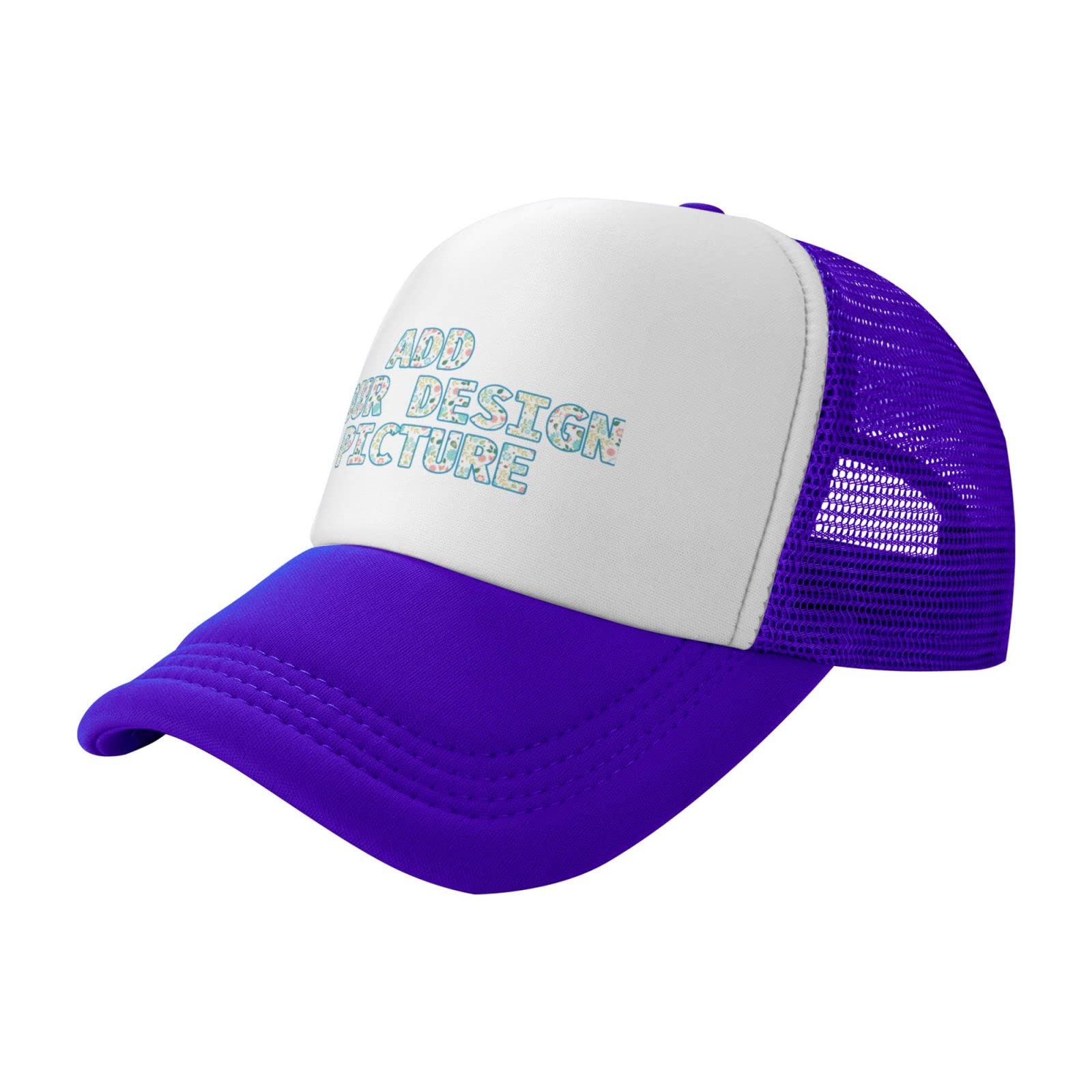 Custom Adjustable Baseball Cap - Personalized Trucker Hat with Embroidery - Add Your Own Text - Dad Hat for Men & Women - Perfect for Sports, Outdoor Activities & Casual Wear