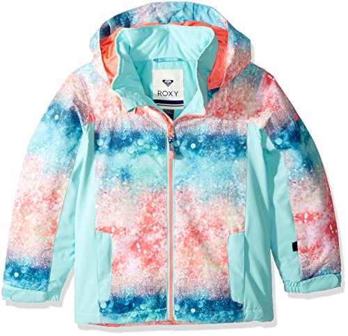 Roxy Girls' Mini Jetty Waterproof Snow Jacket - Warm Winter Coat for Kids - Perfect for Skiing, Snowboarding & Outdoor Winter Activities