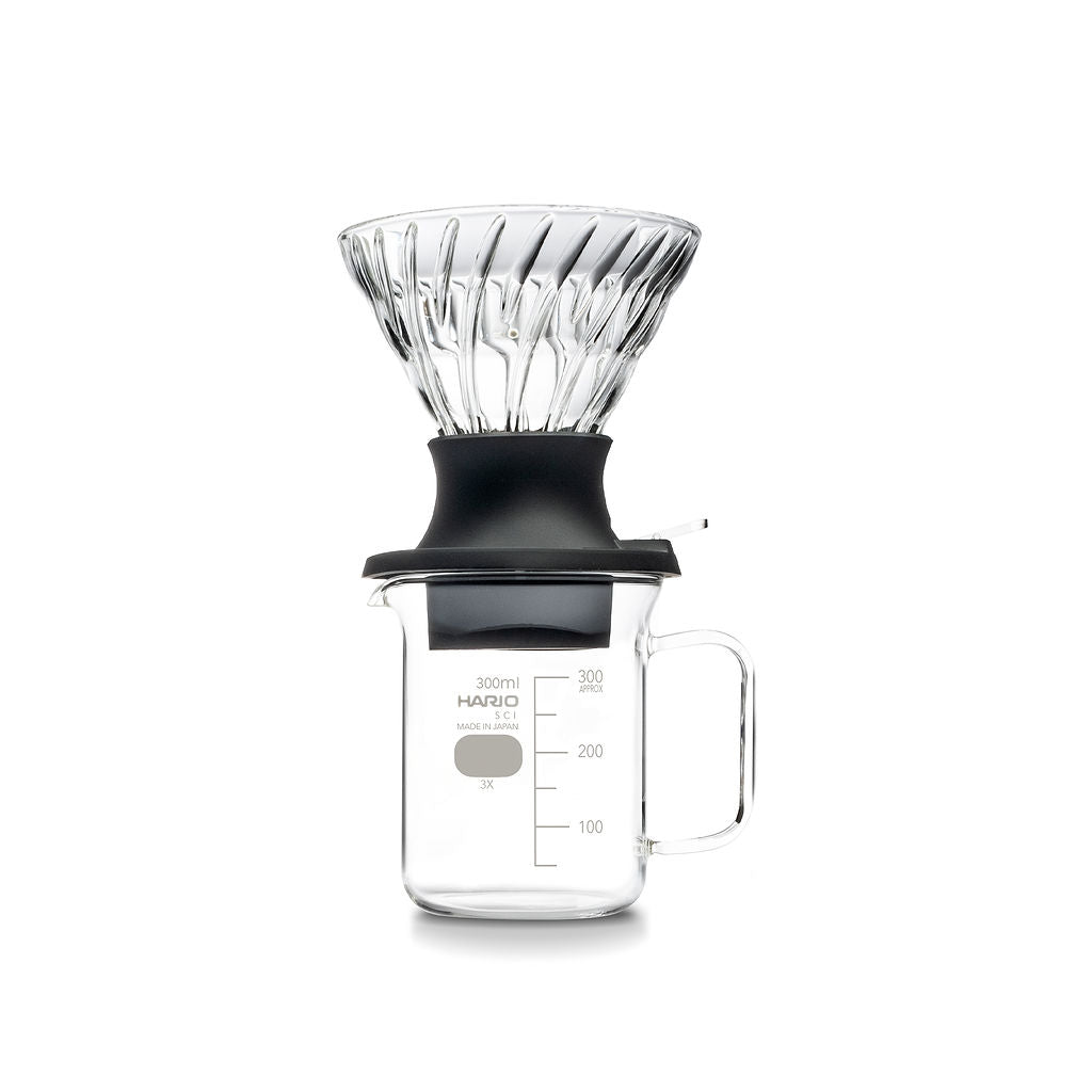 Hario Switch Immersion Coffee Maker - Glass Pour Over Dripper Set for Specialty Coffee Brewing | Perfect for Home Baristas & Coffee Enthusiasts | Use for V60, Cold Brew & Japanese Iced Coffee