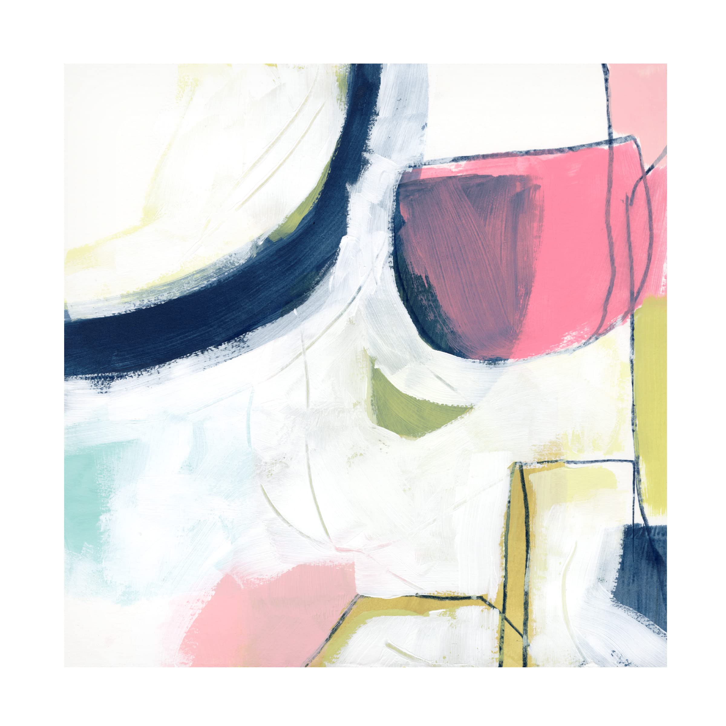Automaton I Canvas Art Print by June Erica Vess - Modern Abstract Wall Decor for Living Room, Bedroom & Office - Trademark Fine Art Collection