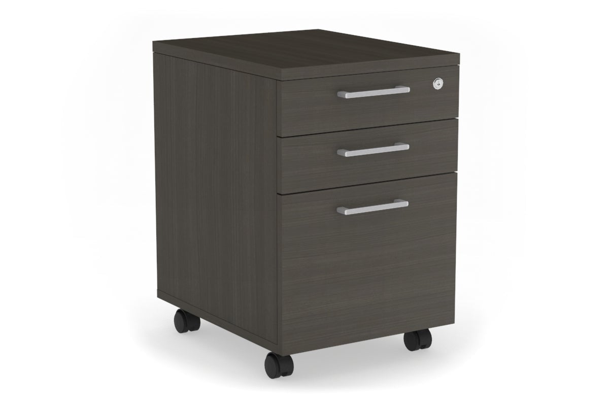Lockable Mobile Pedestal with File Drawers - Laminate Office Storage Cabinet for Files & Supplies | Perfect for Home Office, Classroom & Workplace Organization