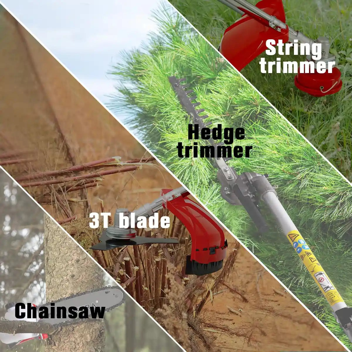 MAXTRA Gas Pole Chainsaw Hedge Trimmer - 20 Inch Cordless Tree Trimmer with 2-Cycle Engine for Professional Landscaping, Tree Pruning & Yard Maintenance | Perfect for Garden, Farm & DIY Projects