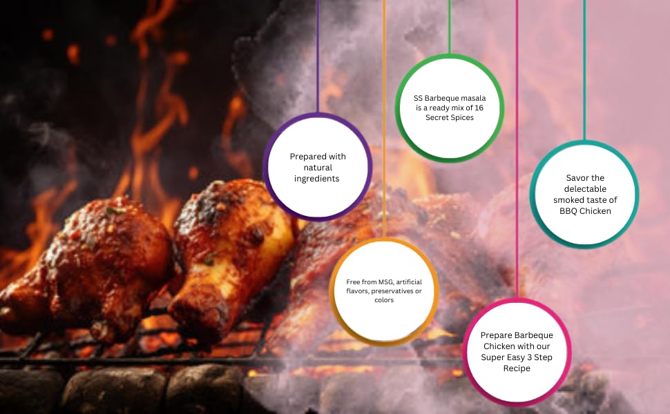 SS MASALAS BBQ Masala Combo Pack - Al Faham Masala, Barbeque Chicken Masala & Tikka Tandoori Masala Powder | 3 Premium Indian Spice Blends (100g Each) | Ready-to-Use Seasoning Mix for Grilling, Roasting & Tandoori Cooking | Perfect for BBQ, Chicken Dishes & Indian Cuisine