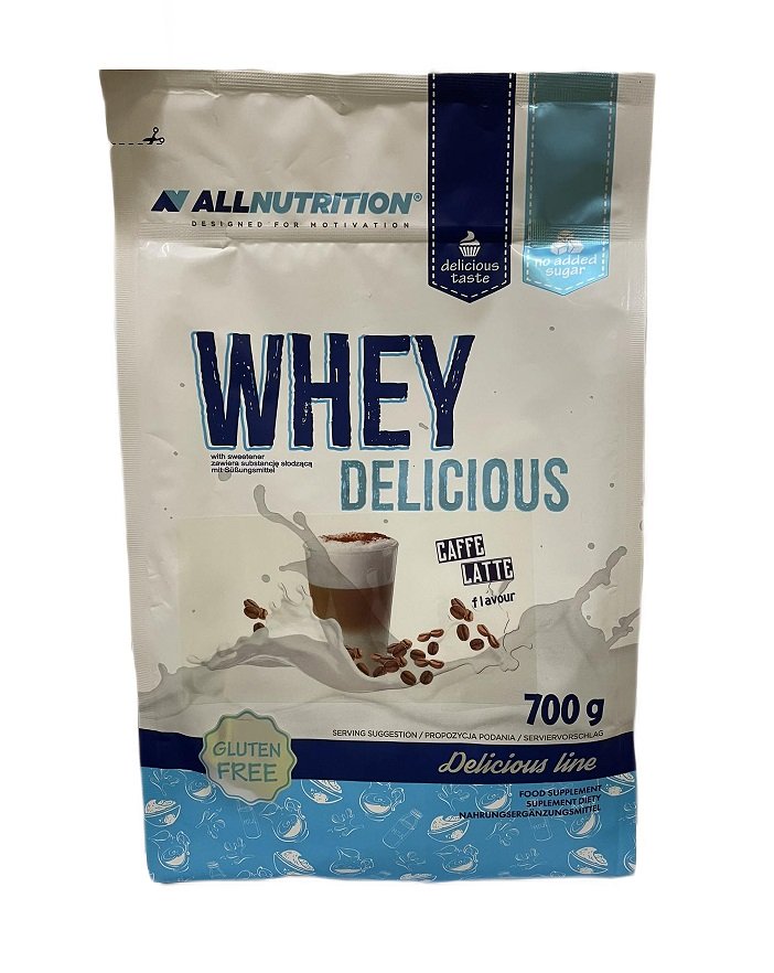 Allnutrition Whey Protein Powder - Caffe Latte Flavor, 700g for Muscle Recovery & Post-Workout Nutrition | Ideal for Gym, Fitness & Weight Management