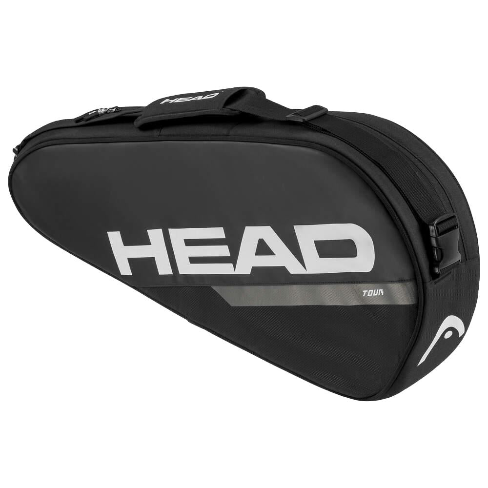 Head Tour Racquet Bag S - Black/White Tennis Racket Backpack for Men & Women - Perfect for Tennis Matches, Training, and Travel
