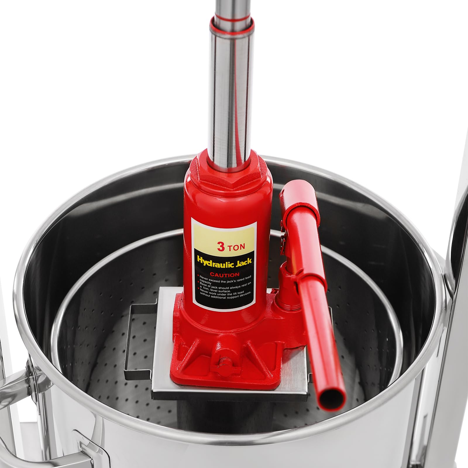 22L Large Capacity Manual Fruit Wine Press - Hydraulic Grape, Apple, Cider Press for Home Brewing | Perfect for Wine Making, Vegetable Juicing, Honey & Olive Oil Extraction | Great for Home Brewers, Farmers Markets & DIY Enthusiasts