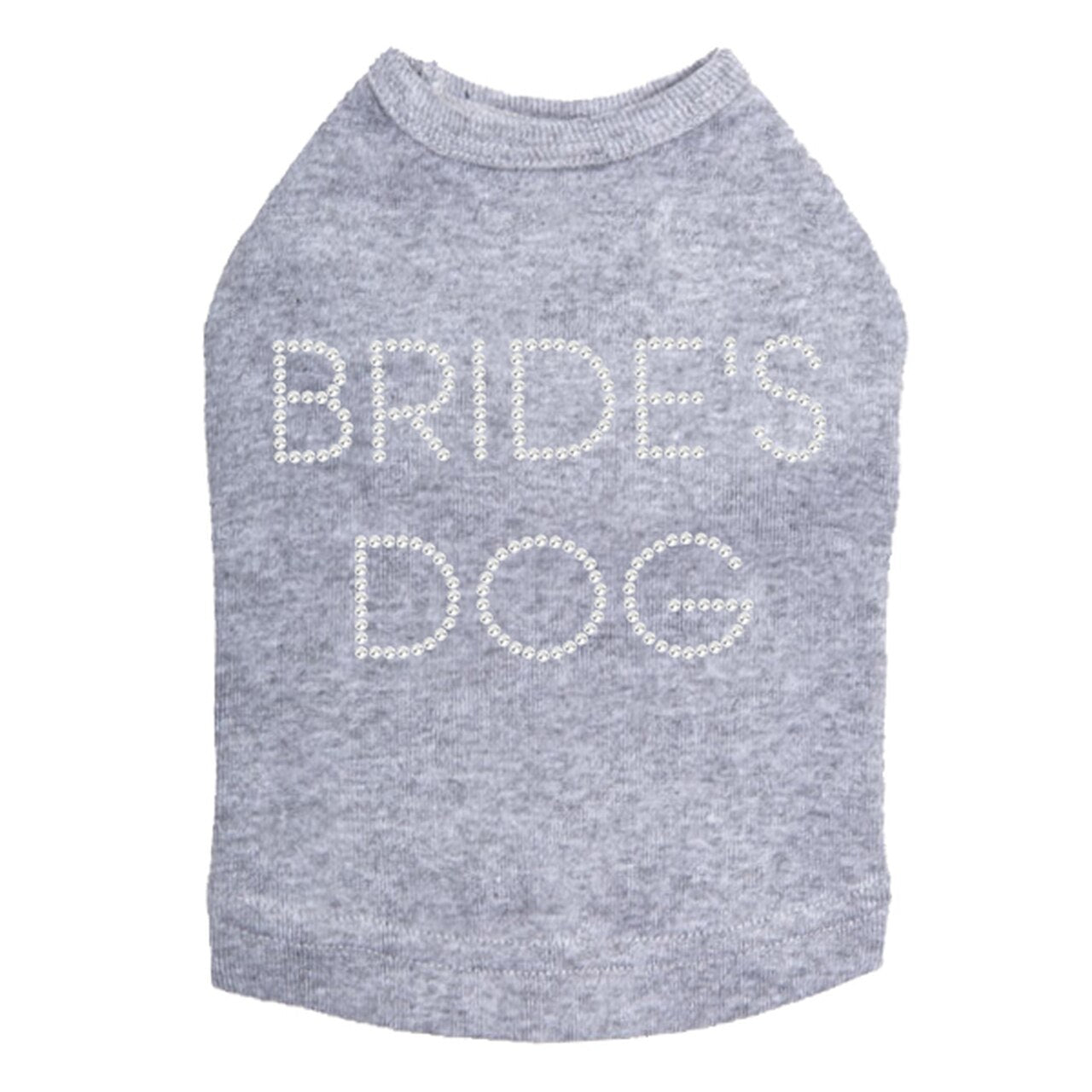 Sparkling Rhinestone Dog Tank Top for Bride - Elegant Pet Wedding Outfit in Multiple Colors - Perfect for Bridal Showers, Pet Weddings & Photo Shoots