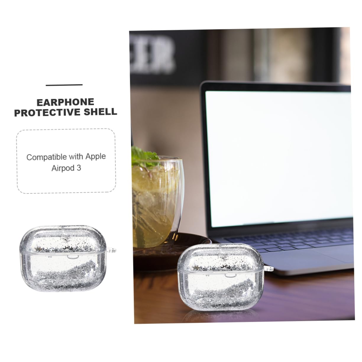 Artibetter 3 Pack Quick Sand Protective Earbud Case - Durable Plastic Headphone Carrying Holder for AirPods, Wireless Earbuds - Perfect for Travel, Gym, Work & Daily Use