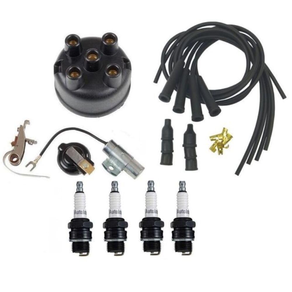 RAParts Ignition Tune Up Kit with 12V Coil - Compatible with IH Farmall, Cub & Cub Loboy Tractors - Complete Engine Maintenance Solution for Smooth Tractor Performance in Farming & Landscaping