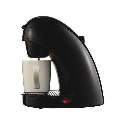 Brentwood TS-112B Black Single Serve Coffee Maker - Compact & Fast Brewing for Home, Office, or Dorm Room Use
