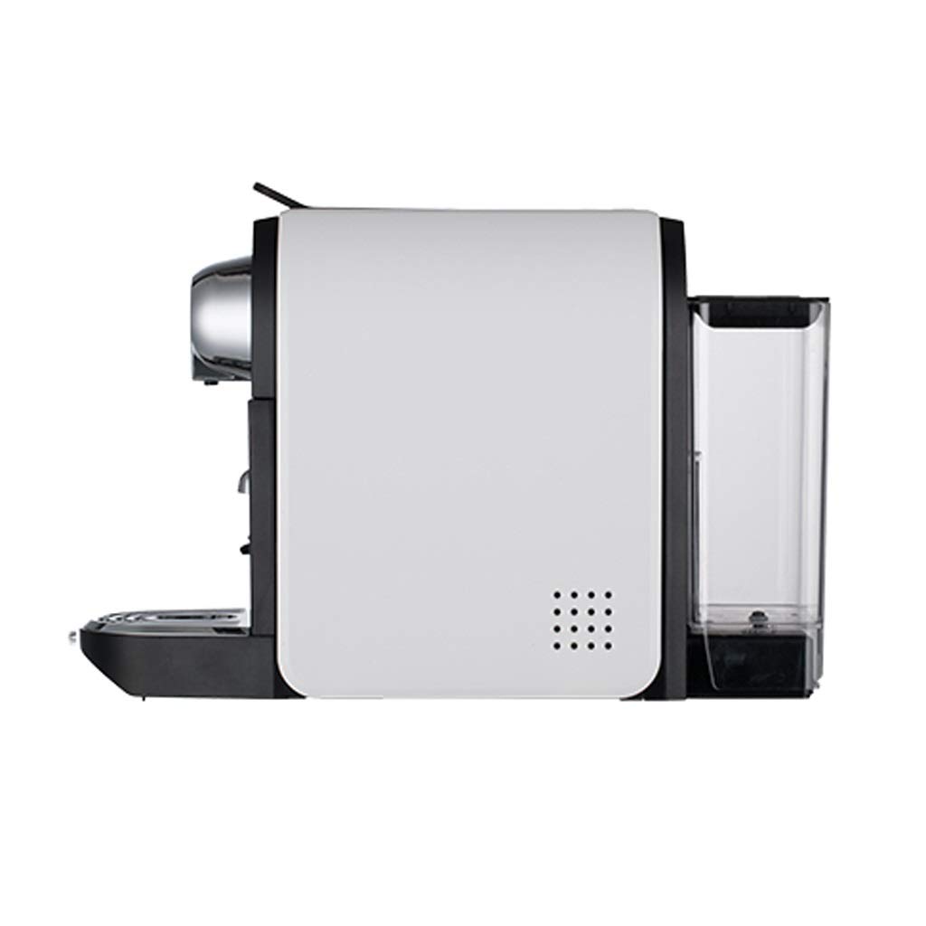 **White Automatic Capsule Coffee Machine with Custom Cup Size & Built-in Grinder - Portable Espresso Maker for Home & Office - Perfect for Small Spaces, Quick Brewing & Fresh Coffee On-the-Go**