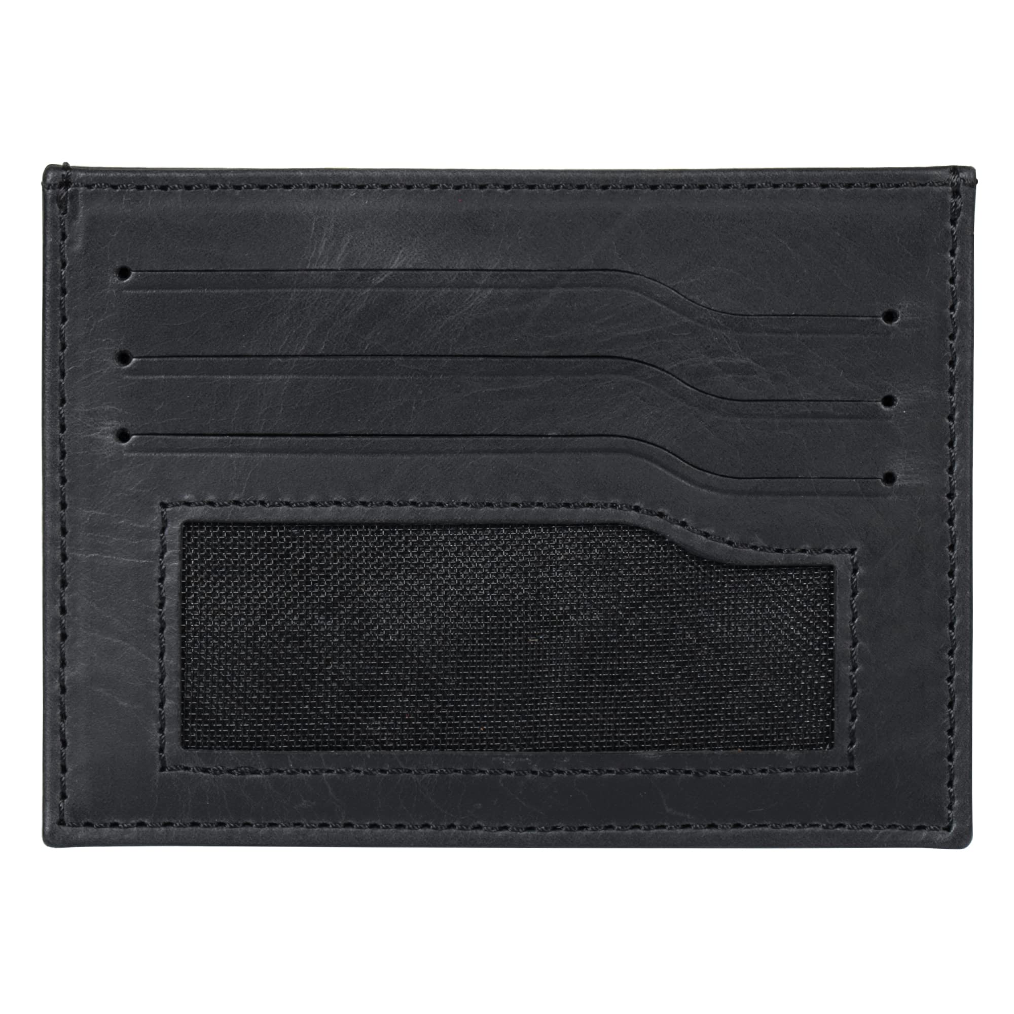 Genuine Leather Ultra Slim Minimalist Cardholder Wallet for Men & Women - RFID Blocking, 6 Card Slots - Perfect for Travel, Business & Everyday Use