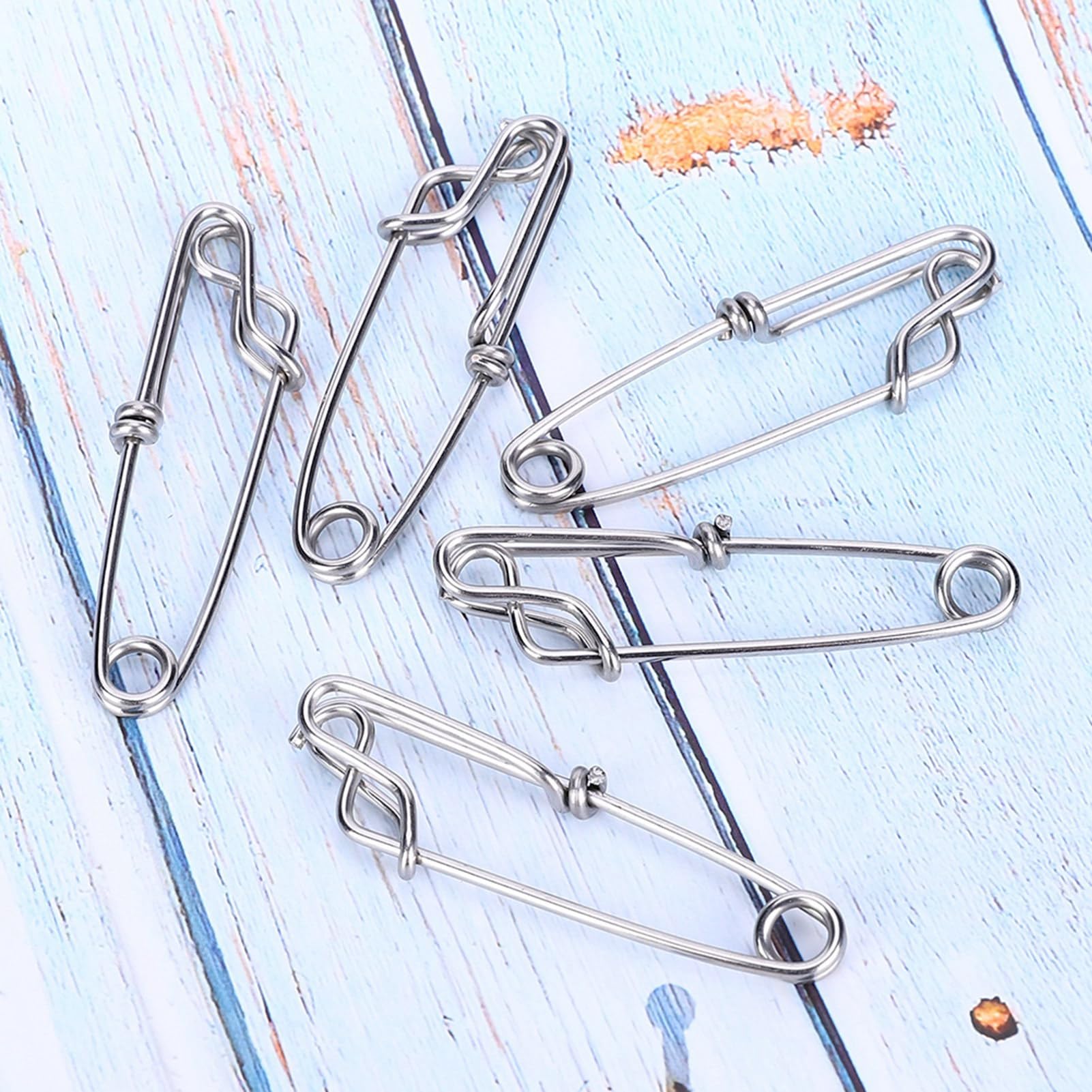 15Pcs Stainless Steel Tuna Clips - Heavy Duty Fishing Swivel Snap Clips for Long Line Tuna Fishing | Saltwater Fishing Accessories | Ideal for Sport Fishing, Deep Sea Fishing & Offshore Angling