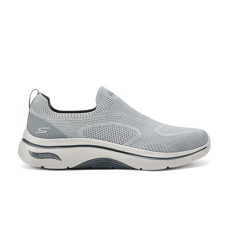 Skechers GO WALK ARCH FIT 2.0 Walking Shoes for Men - Comfortable Lightweight Sneakers with Arch Support (Gray) - Perfect for Walking, Travel & Everyday Wear