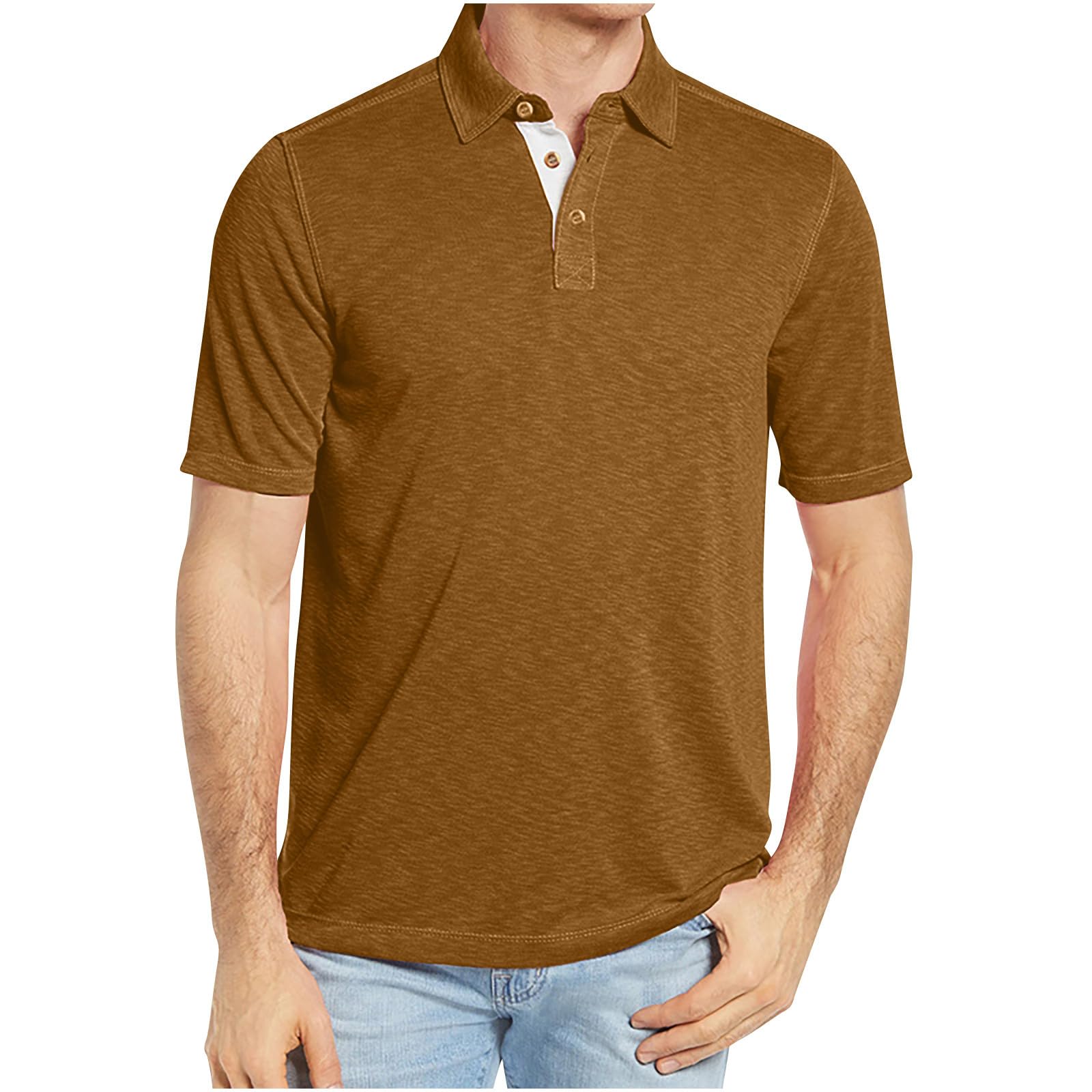 2024 Men's Polo Shirts - Breathable Cotton Short Sleeve T-Shirts for Summer | Golf, Work & Casual Wear | Perfect for Dads & Guys | Great for Office, Golfing & Weekend Outings