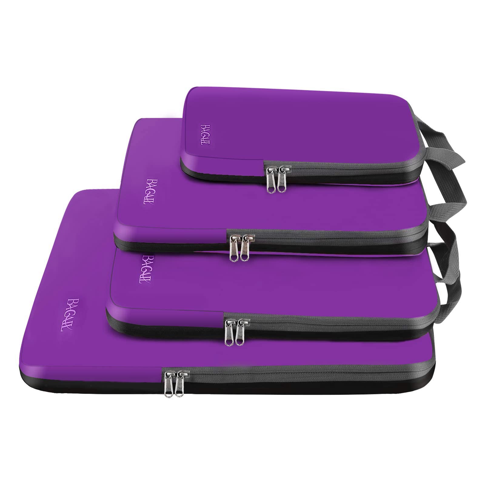 BAGAIL 4/5/6 Set Compression Packing Cubes for Travel - Expandable Luggage Organizers with Mesh Panels - Perfect for Suitcases, Backpacks & Carry-Ons