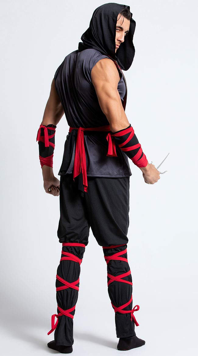 Yandy Men's Sleeveless Muscle Shirt - Lethal Ninja Assassin Costume for Halloween Cosplay & Comic Con | Perfect for Costume Parties, Cosplay Events & Themed Nights