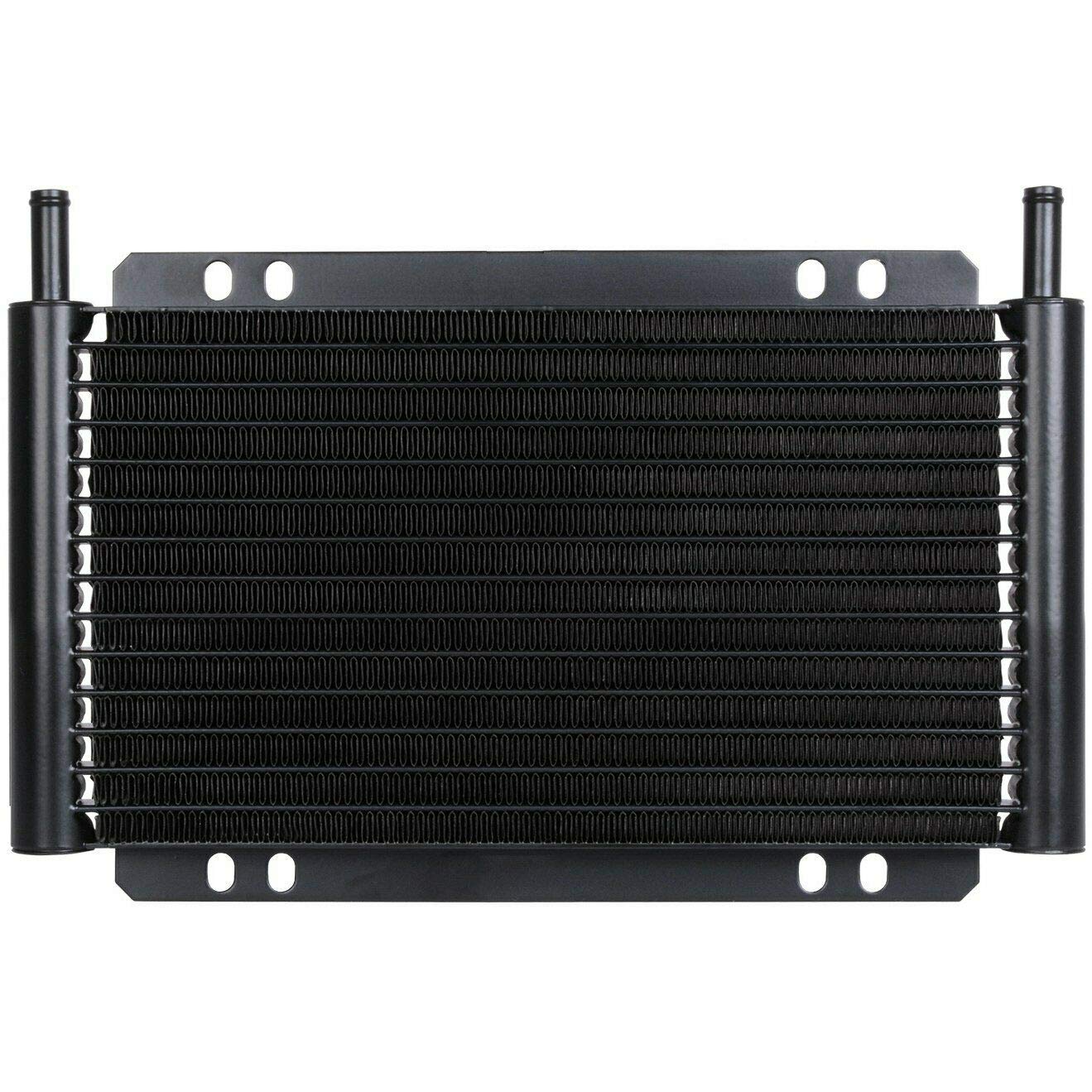 17 Row 6AN 3/8 Inch Transmission Oil Cooler Hose End Fitting with Electric Cooling Fan & Red Toggle Switch Wiring Kit - Perfect for Automotive, Truck & Performance Vehicle Cooling Systems
