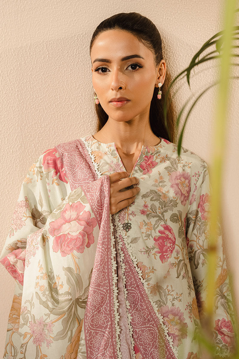 Stylish MINTY BLOOM 3-Piece Outfit Set for Women - Trendy Shirt, Comfortable Trousers & Elegant Dupatta | Perfect for Casual Wear, Office Outfits & Special Occasions