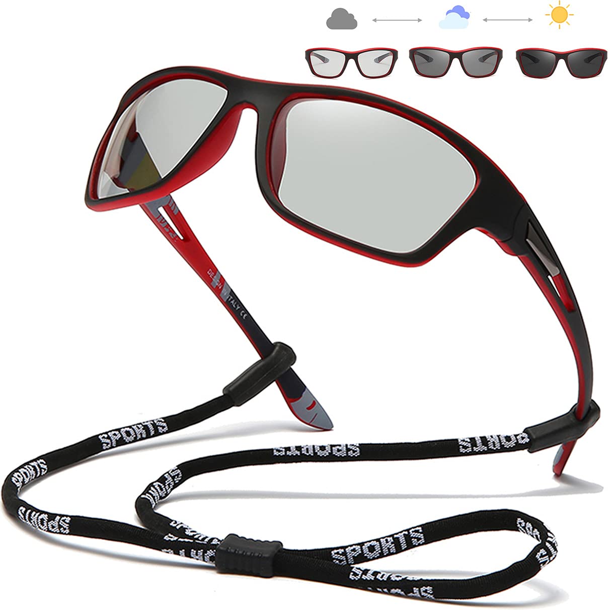 Photochromic Polarized Fishing Sunglasses for Men & Women - UV400 Protection, Anti-Glare for Cycling, Driving & Outdoor Sports - Perfect for Fishing, Hiking, Running & Beach Activities