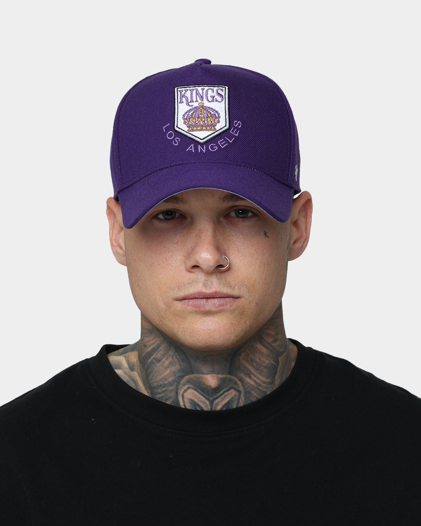 47 Brand Los Angeles Kings 'Purple Haze' MVP DT Snapback Hat - Adjustable Purple Baseball Cap for Men - Perfect for Sports Games, Fan Collections & Streetwear Fashion