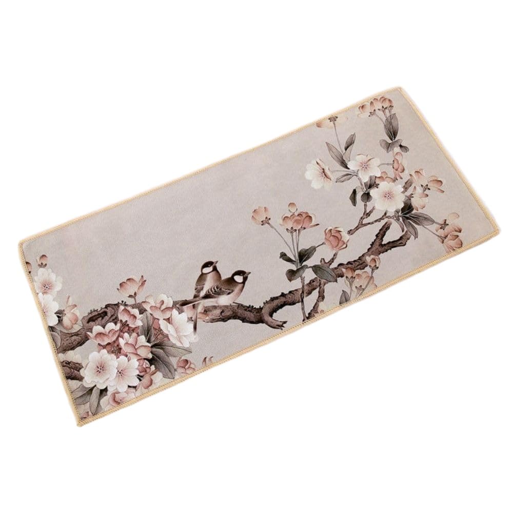 Vintage Chinese Style Tea Towels & Table Mats - Thickened Cotton Tea Ceremony Accessories for Coffee & Tea Parties - Perfect for Kitchen, Dining, and Home Decor