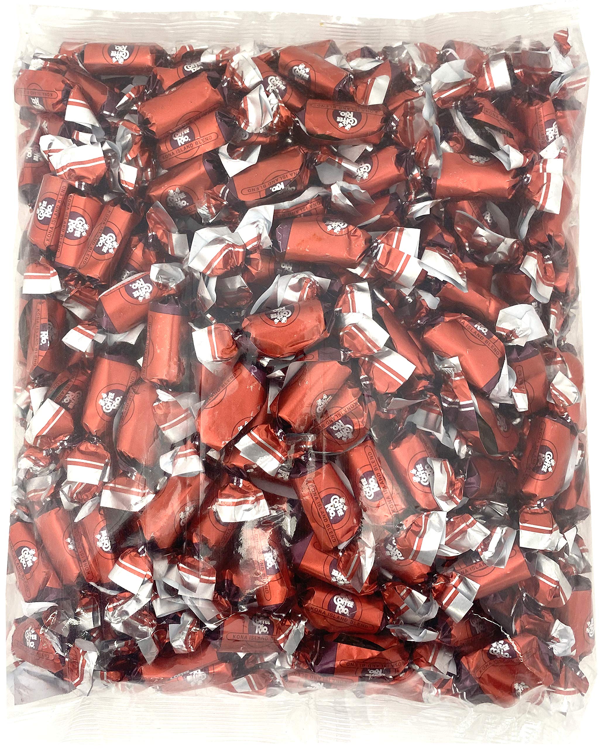 Bulk Coffee Rio Candy - 3 Pound Bag of Individually Wrapped Kosher Coffee Candies (Kona Island Blend) | Perfect for Office Snacks, Party Favors & Gift Baskets